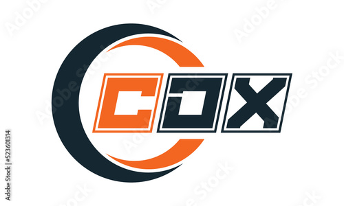 CDX three-letter circle logo design. custom font logo vector template | abstract logo | word mark logo | letter mark logo | business logo | minimalist logo | font logo | photo