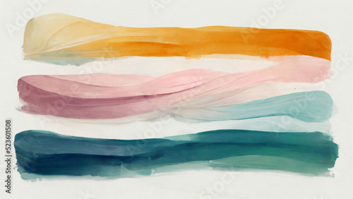 Brush Strokes in various colors