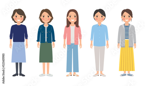 女性ポーズ1