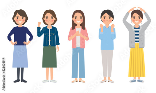 女性ポーズ4