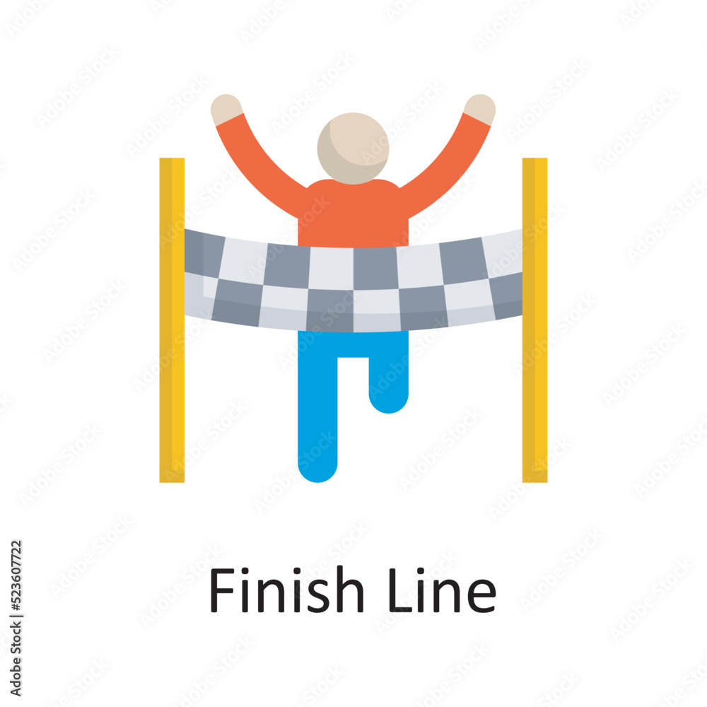 Finish Line vector outline Icon Design illustration. Sports And Awards Symbol on White background EPS 10 File Finish Line vector outline Icon Design illustration. Sports And Awards Symbol on White background EPS 10 File