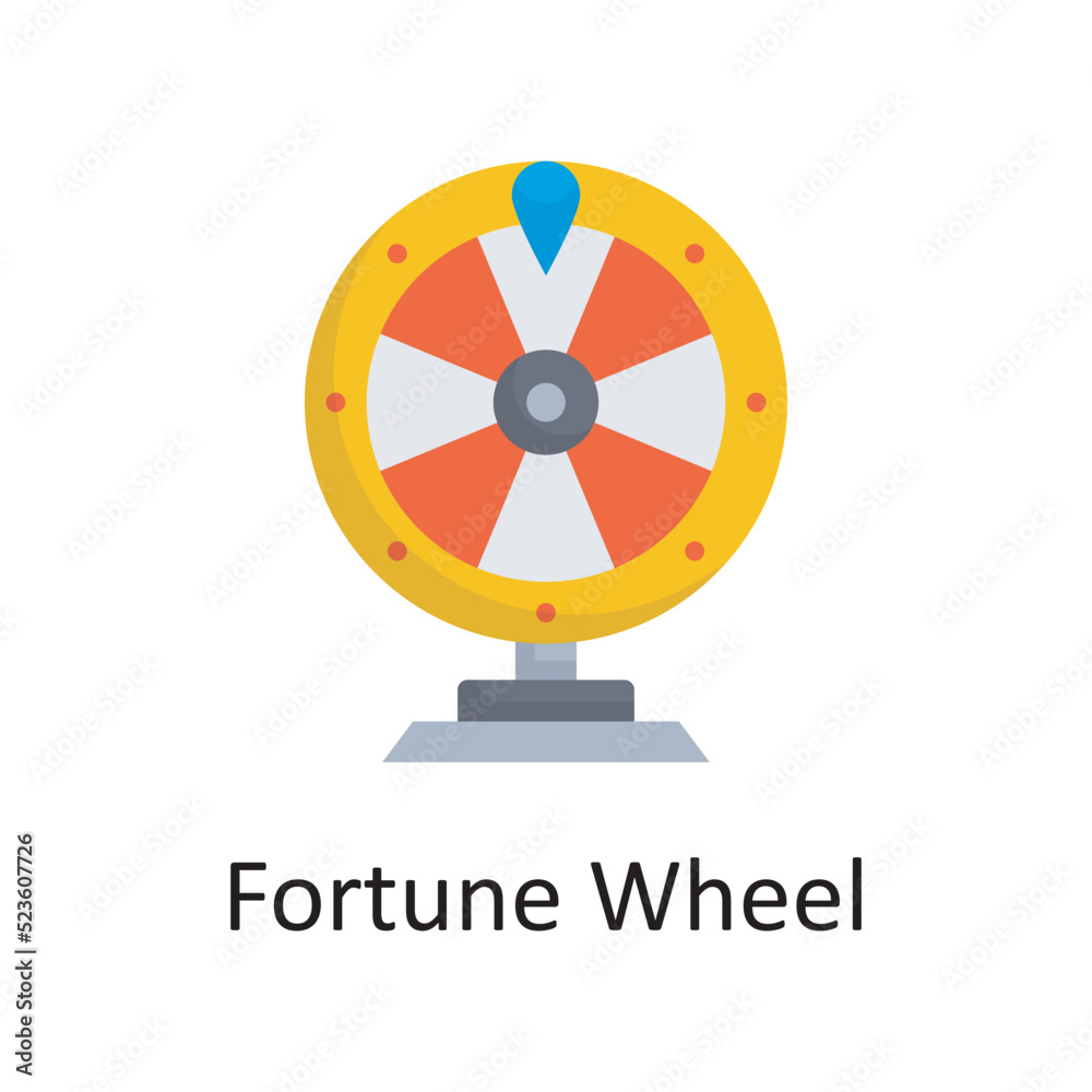 Fortune Wheel vector outline Icon Design illustration. Sports And Awards Symbol on White background EPS 10 File Fortune Wheel vector outline Icon Design illustration. Sports And Awards Symbol on White background EPS 10 File