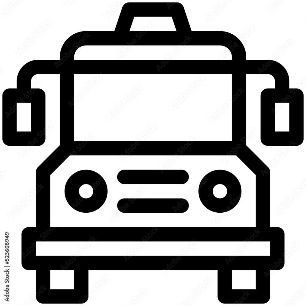 school bus black outline icon school bus black outline icon