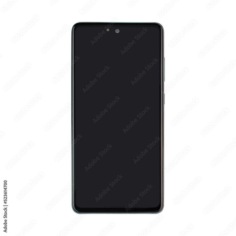 phone screen, front view, isolated on white background