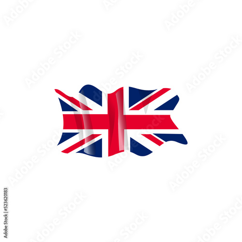 United kingdom flag icon illustration vector