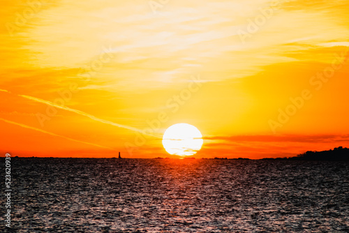 sunset on the beach