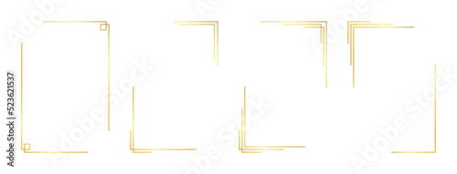 rectangle gold frame