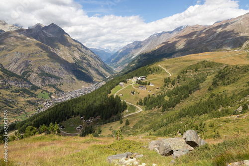 Vue vers Zermatt et Riffelalp