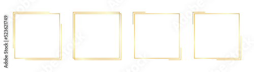square gold frame