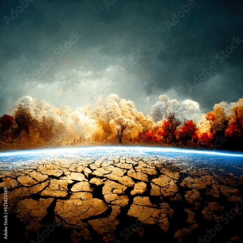 climate change of the earth with catastrophic consequences
