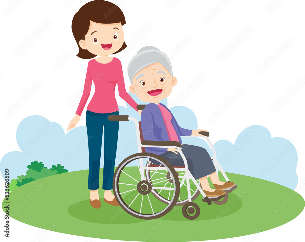 Wheelchair people for elderly and handicapped patients Wheelchair people for elderly and handicapped patients