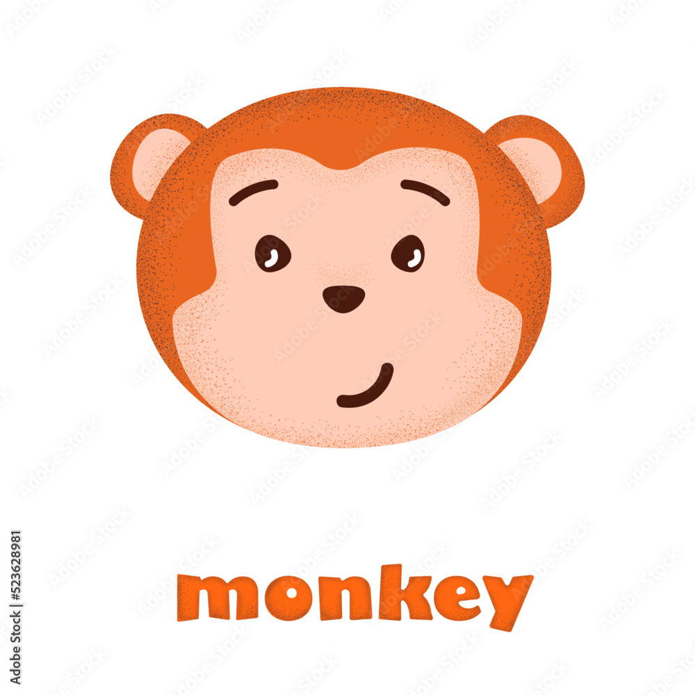 illustration of a cartoon monkey illustration of a cartoon monkey