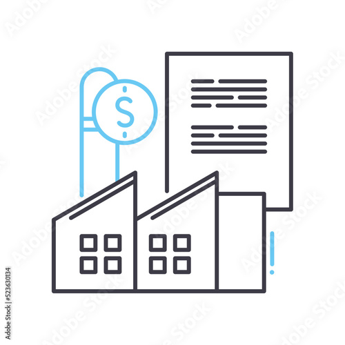 accredited investor line icon, outline symbol, vector illustration, concept sign