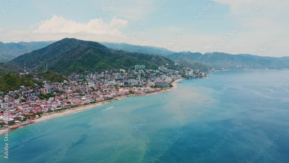 Sunny day with Blue Sea in Puerto Vallarta Sunny day with Blue Sea in Puerto Vallarta