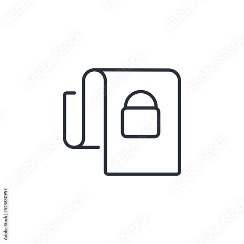 confidentiality icons  symbol vector elements for infographic web photo