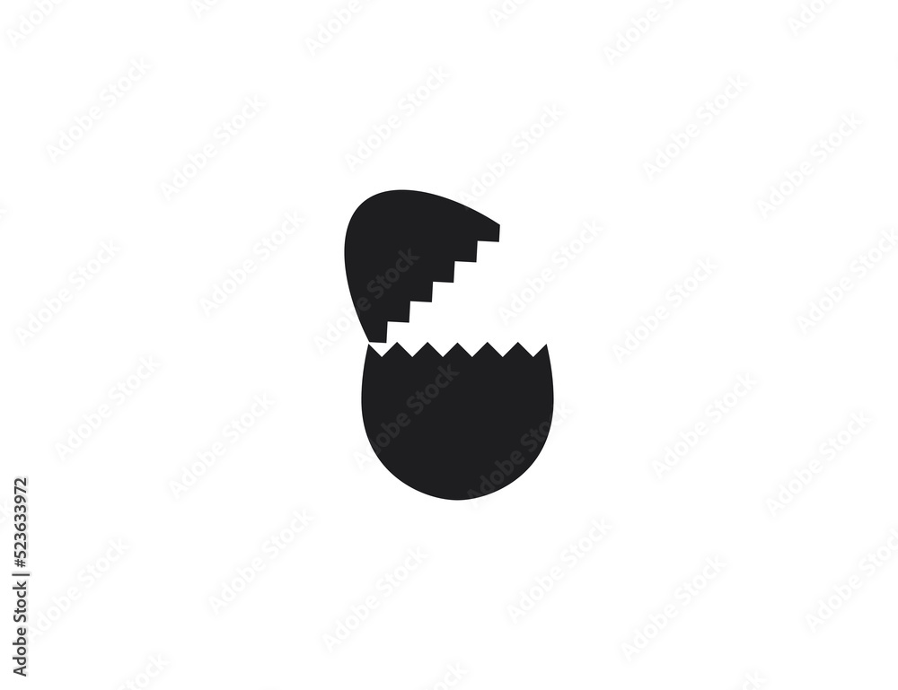 Egg, broken egg icon. Vector illustration. Egg, broken egg icon. Vector illustration.