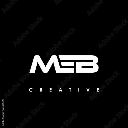 MEB Letter Initial Logo Design Template Vector Illustration photo