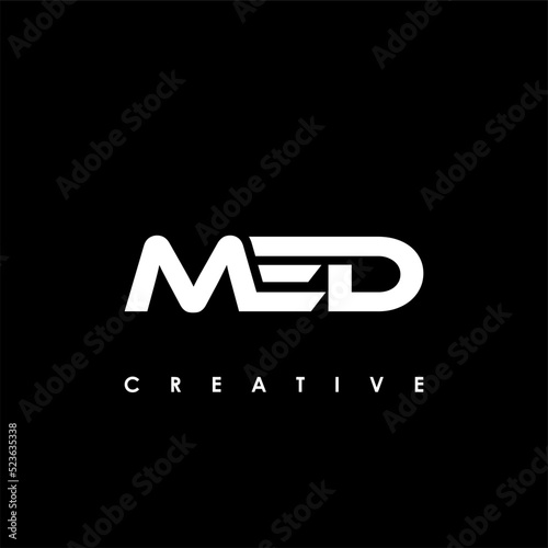 MED Letter Initial Logo Design Template Vector Illustration