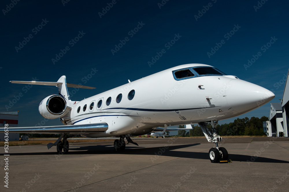Jet private on airport
