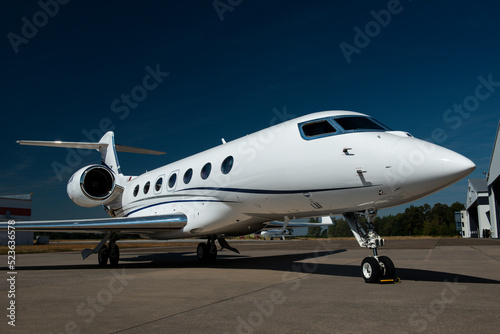 Jet private on airport