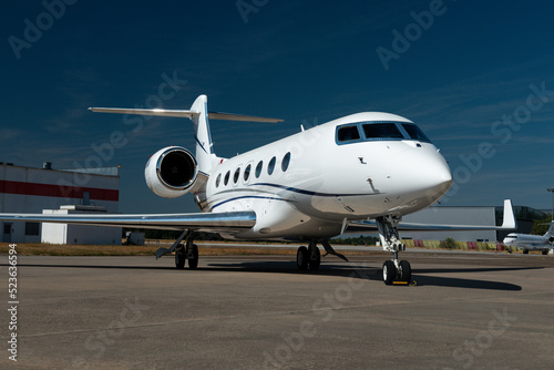 Jet private on airport 