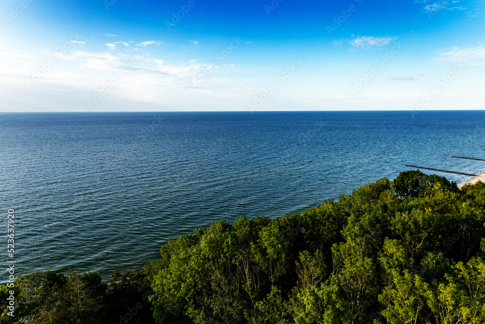 Piękny widok nad brzegiem Morza Bałtyckiego (Niechorze) Piękny widok nad brzegiem Morza Bałtyckiego (Niechorze)