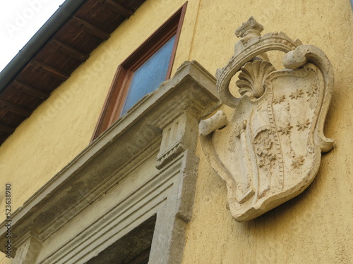 Scudo araldico di un vecchio palazzo - Heraldic shield of an old palace