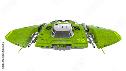 Fototapeta Naklejka Na Ścianę i Meble -  alien spaceship drone front view