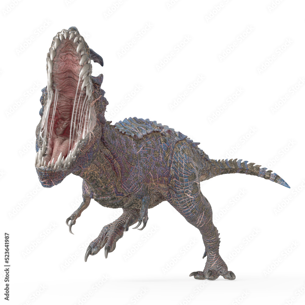 Fototapeta premium dinosaur monster is mad on white background