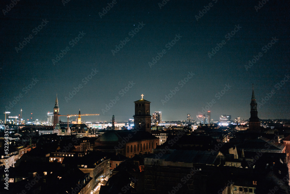 Fototapeta premium Kopenhagen bei Nacht
