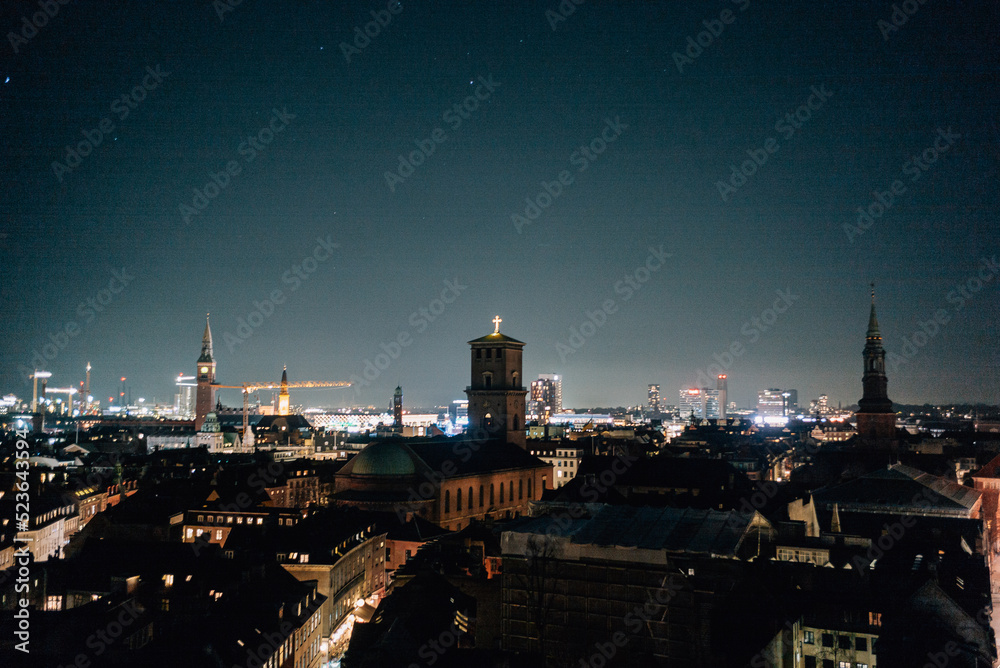 Fototapeta premium Kopenhagen bei Nacht