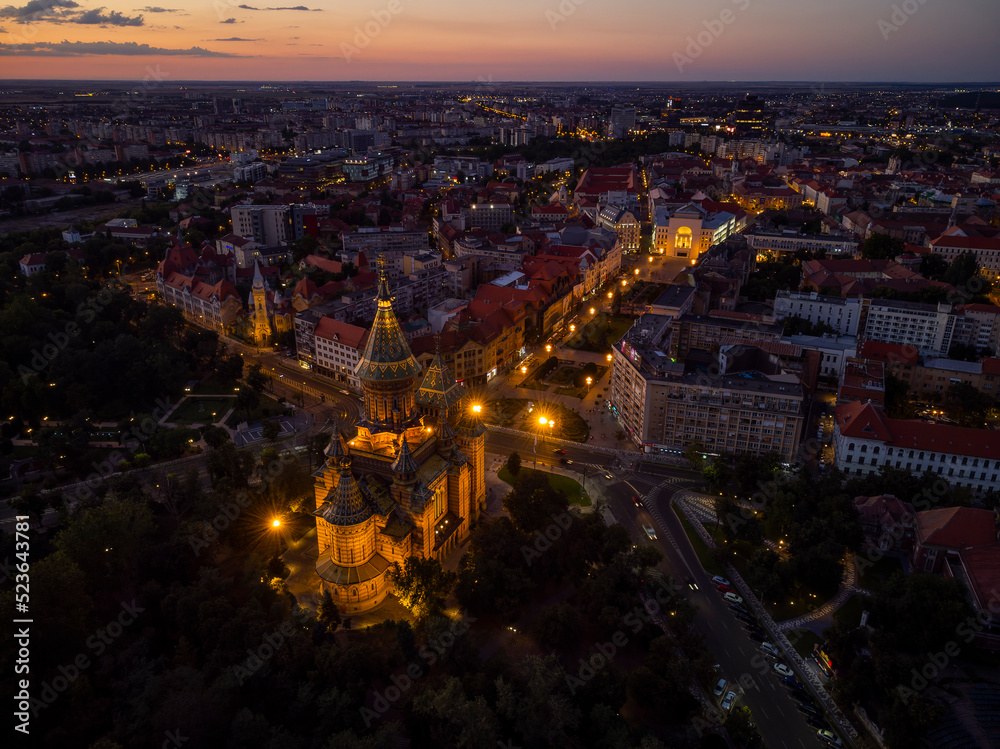 Aerial view of  Timisoara, Romania