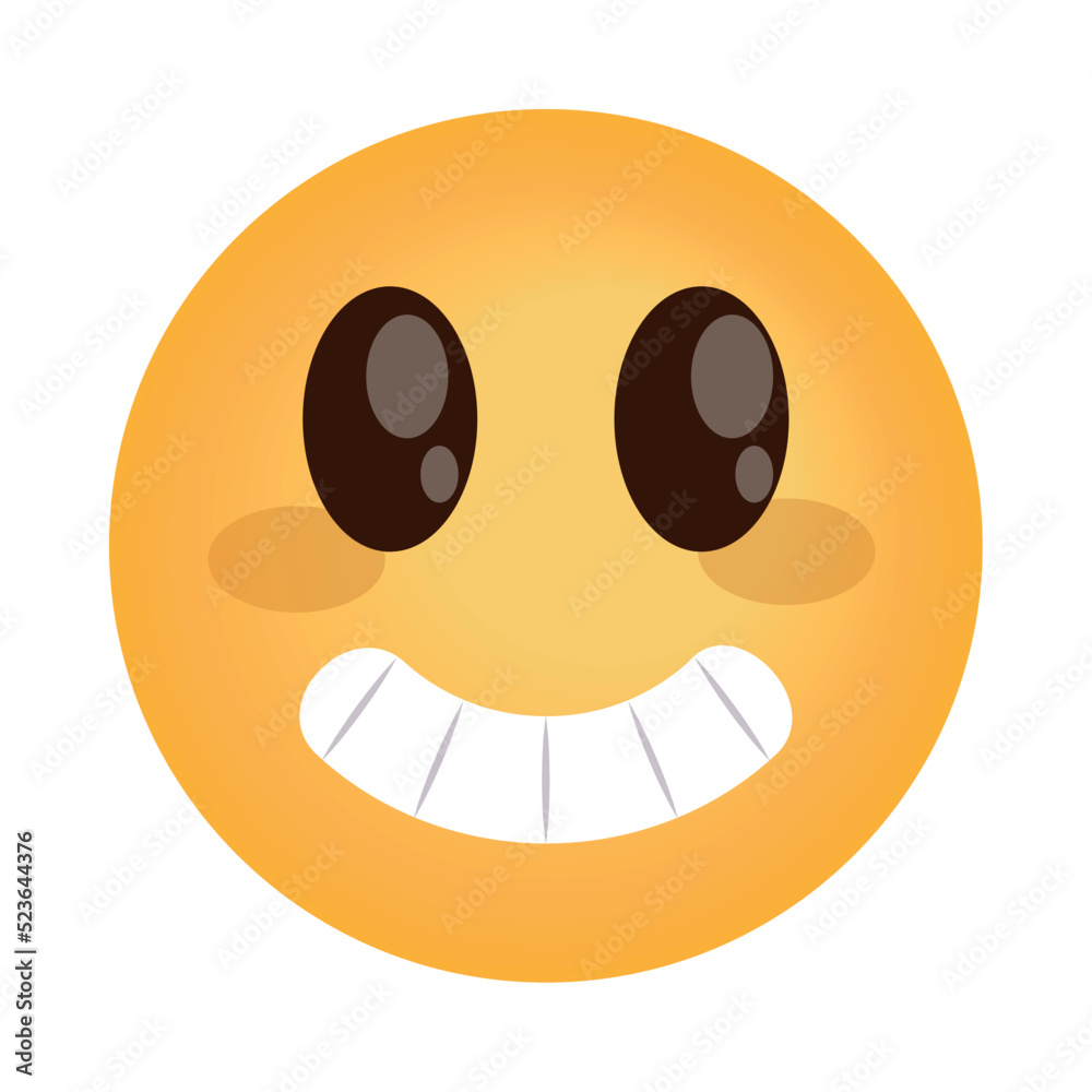 Fototapeta premium emoticon happy face