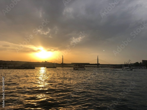 Pôr do sol em Istambul photo