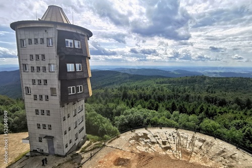 former military watchtower on the Czech-German border photo