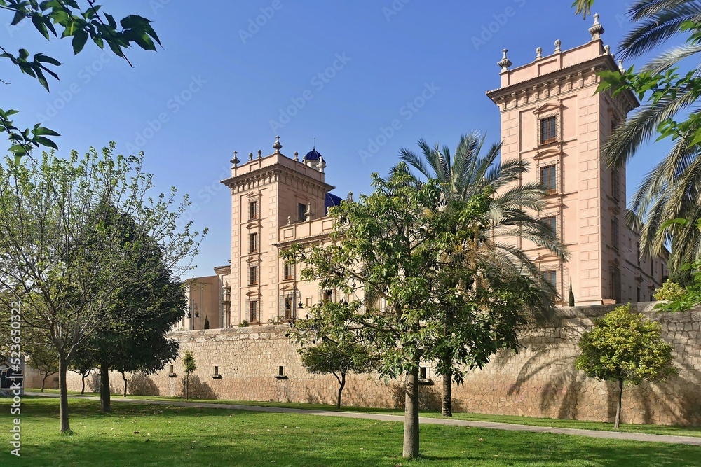 historic building by the park in the city of Valencia