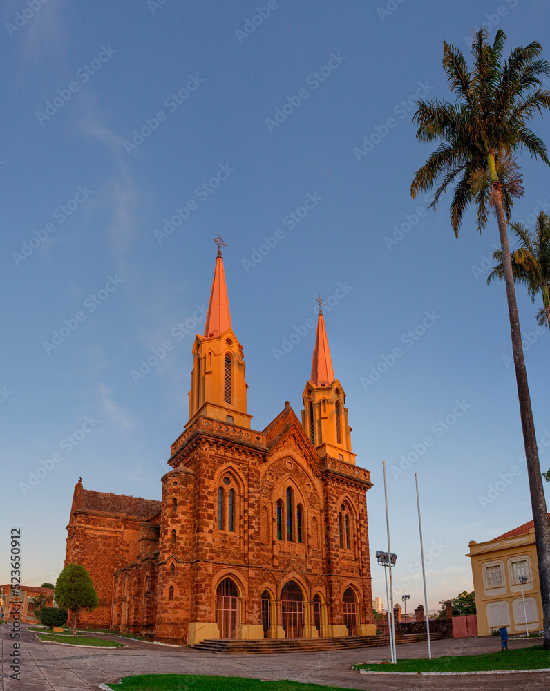 São Domingos Church, located next to the scepter of Uberaba, it has a Gothic style