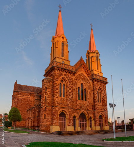 São Domingos Church, located next to the scepter of Uberaba, it has a Gothic style photo
