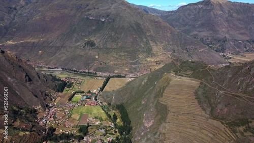 Nice view of the Pisac ruins in Cusco. Peru