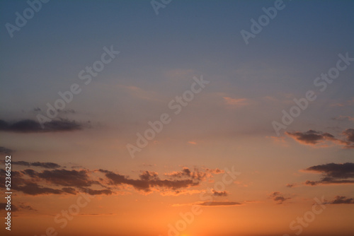 Picturesque view of beautiful sunset sky with clouds © New Africa