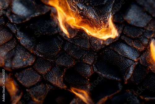 flaming dragon scales textures