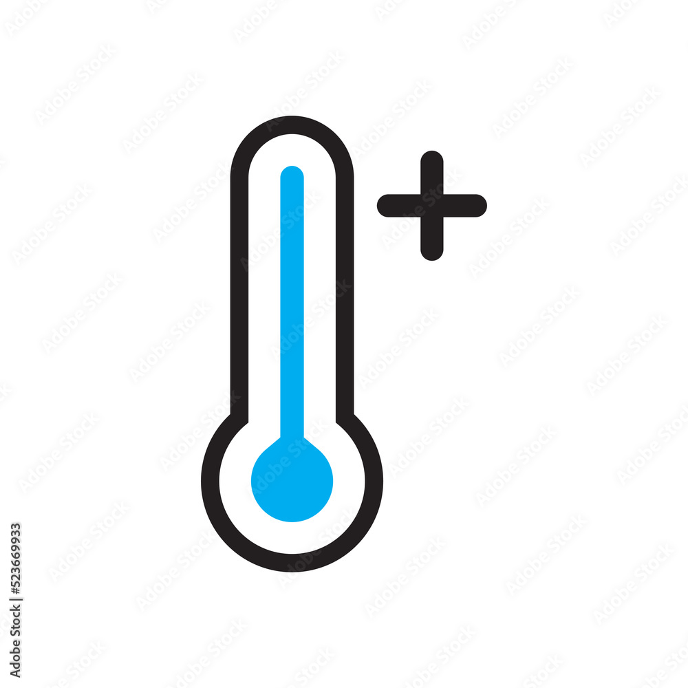 thermometer vector icon illustration symbol