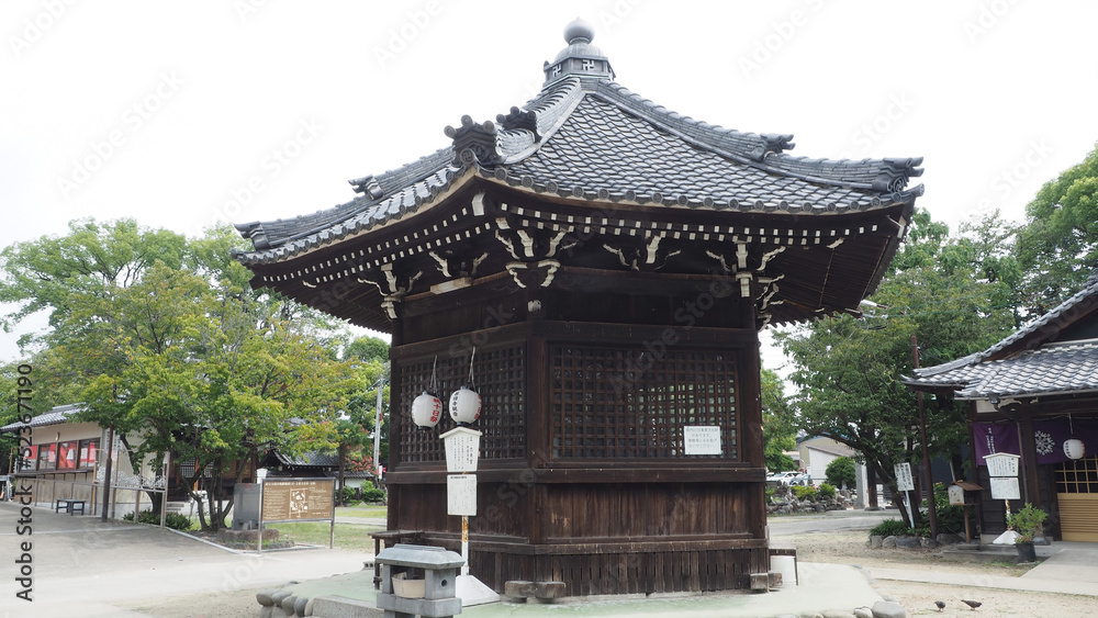 Hexagonal building of Jimokuji kannon