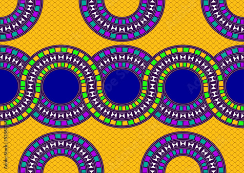 circle abstract, african seamless pattern, textile art, overlap line art hand drawn image, background, fashion artwork for fabric print, clothes africa, Scarf, Shawl, Carpet, vector file eps 10.