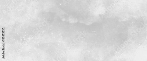 Watercolor white art abstract surface grey watercolor painting textured design, white watercolor background painting with cloudy distressed texture and marbled grunge soft gray or silver vintage color