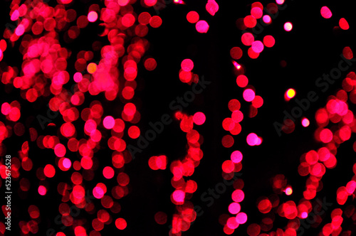 Christmas tree lights, Colorful out of focus Christmas tree lights blurred