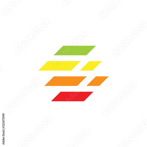 rectangular colorful logo