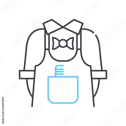 clipper line icon, outline symbol, vector illustration, concept sign