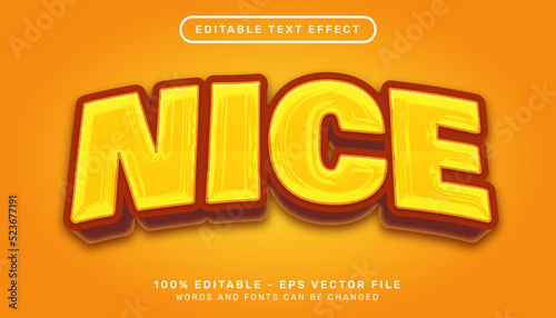 Editable text effect - nice 3d style concept