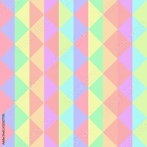 Pastel color square background and pattern